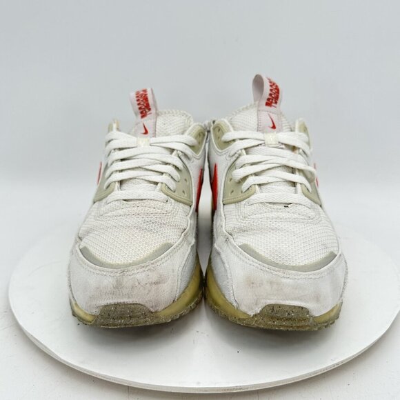 Nike Air Max Terrascape 90 Men Size 8.5 DQ3987-100 Summit White Red Shoes - Picture 3 of 12